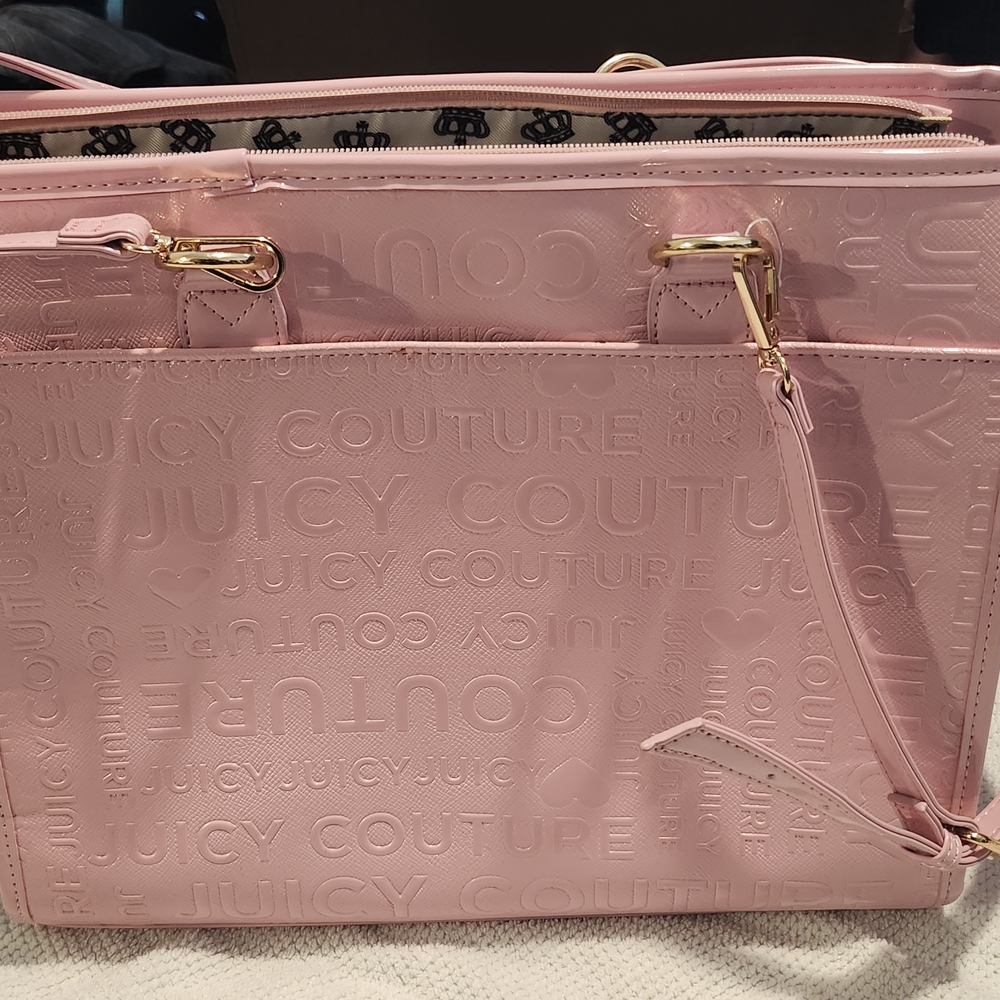 Juicy Couture Light Pink Embossed Tote